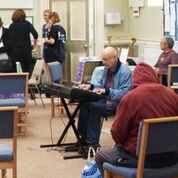 Chris from Soundwell entertaining at World Mental Health day in Bath